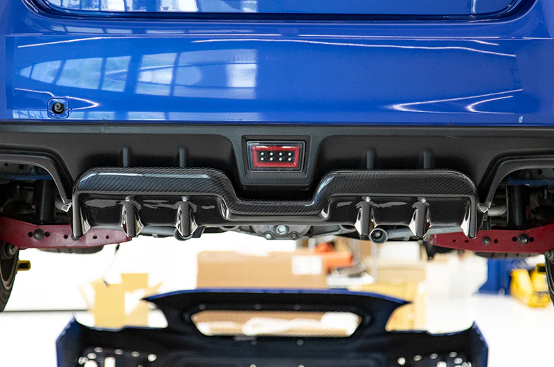 OLM A1 Style Carbon Fiber Rear Diffuser - 2015-2021 WRX / STI - Image 3