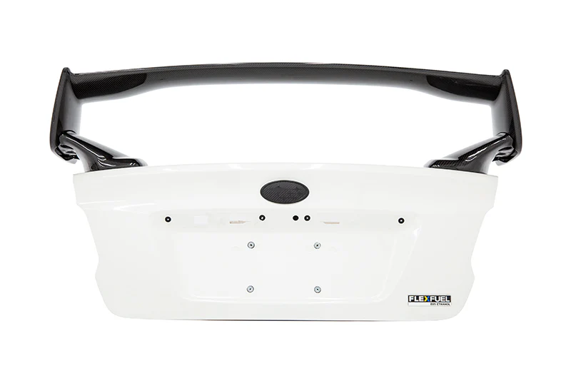 OLM Carbon Fiber OEM STI Style Spoiler with Carbon Bases - 2015-2021 Subaru WRX / STI - Image 9