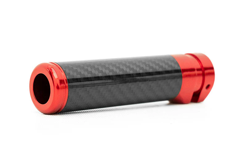 OLM Signature Series Ebrake Handle (Black Carbon w/Red) - 2015-2021 WRX & STI / 2013-2022 FR-S / BRZ / 86 / 2014-2018 Forester / 2013+ *Crosstrek - Image 3